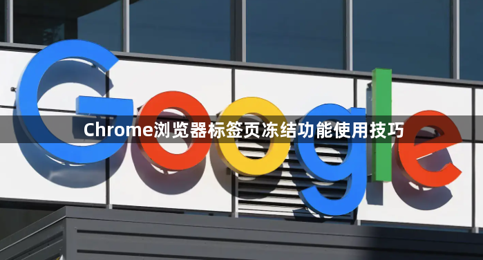 Chrome浏览器标签页冻结功能使用技巧1