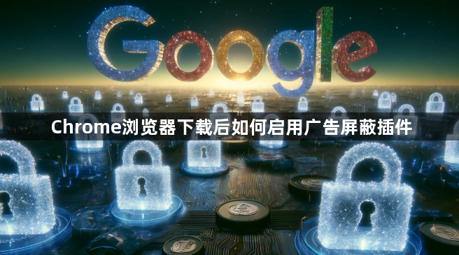 Chrome浏览器下载后如何启用广告屏蔽插件1
