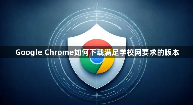 Google Chrome如何下载满足学校网要求的版本1
