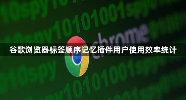 谷歌浏览器标签顺序记忆插件用户使用效率统计1