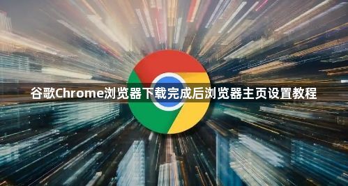 谷歌Chrome浏览器下载完成后浏览器主页设置教程1