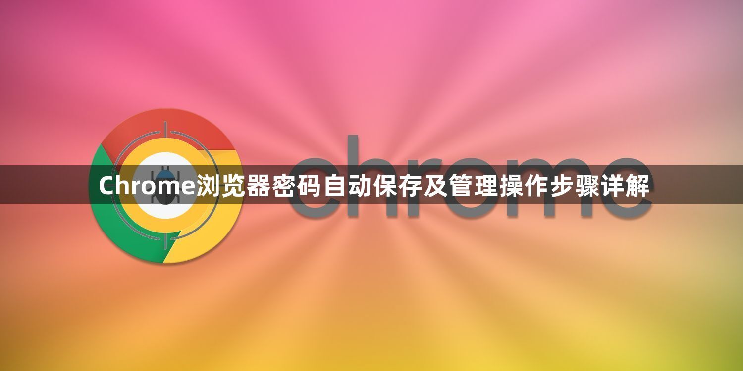 Chrome浏览器密码自动保存及管理操作步骤详解1