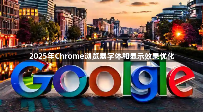 2025年Chrome浏览器字体和显示效果优化1