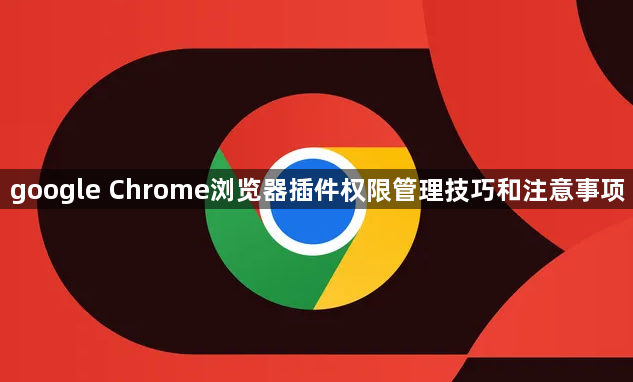 google Chrome浏览器插件权限管理技巧和注意事项1