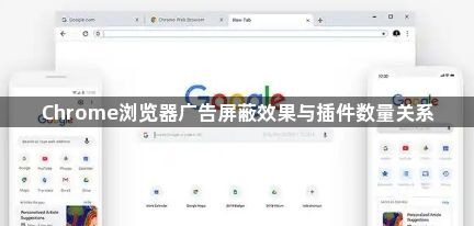 Chrome浏览器广告屏蔽效果与插件数量关系1